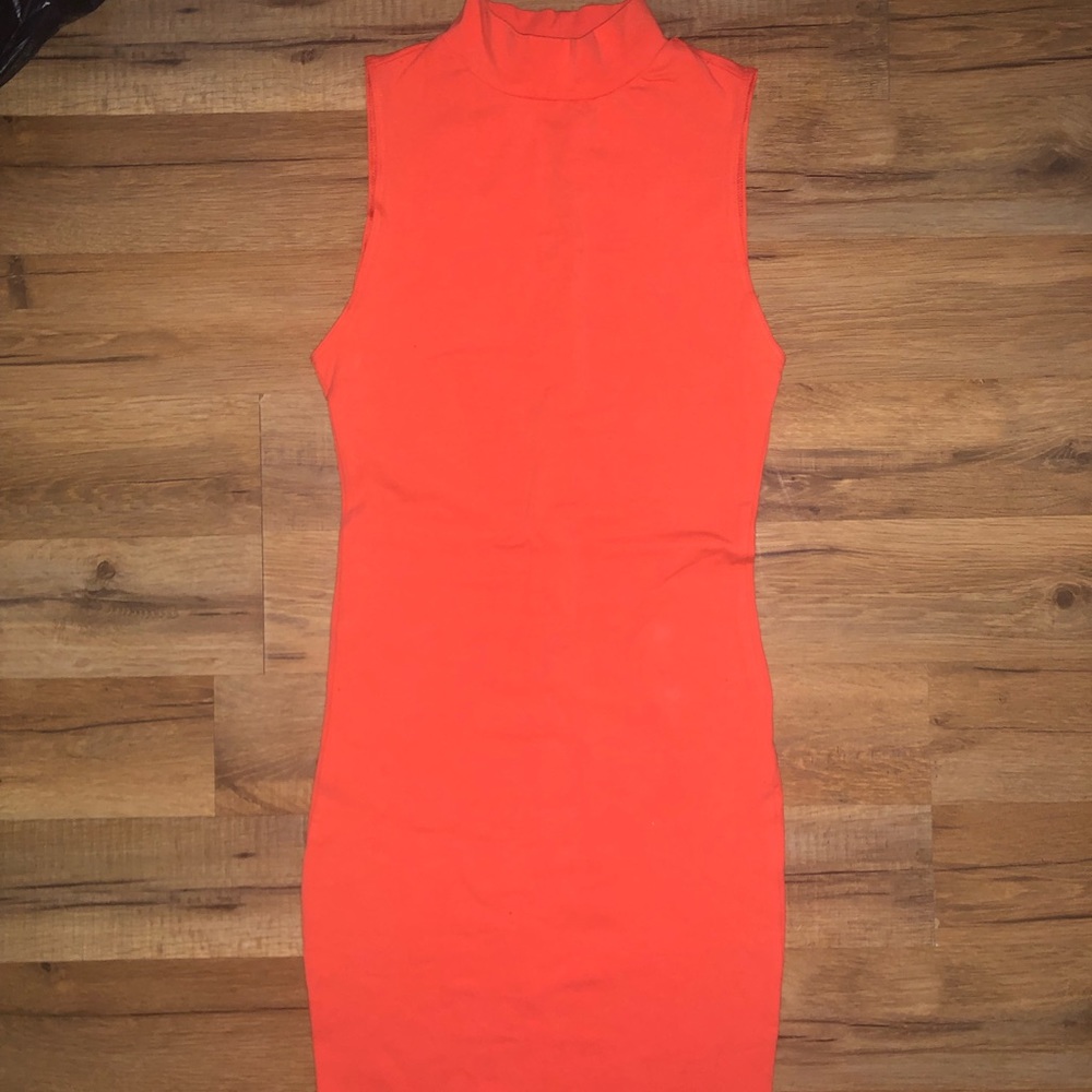 American Apparel orange mini dress